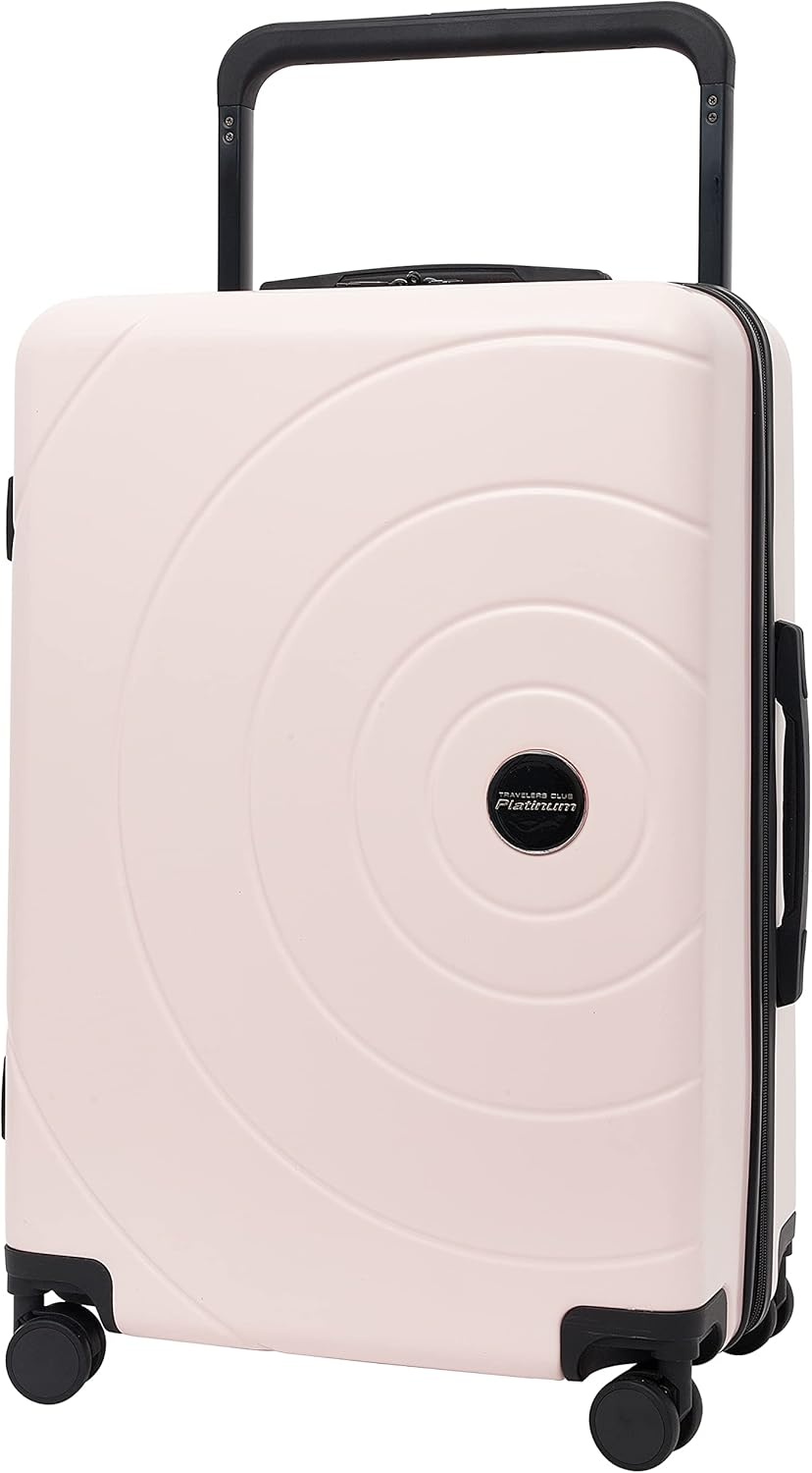 image:imageTravelers Club 2PC or 20 Odyssey Luggage Set Blush 20 CarryOnBlush