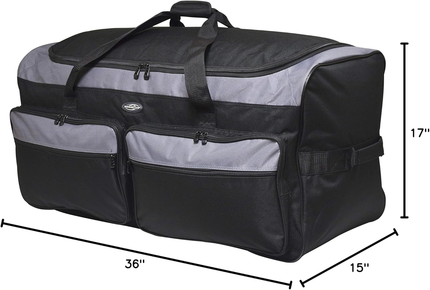image:imageTravelers Club 36 Asgard 3Wheel Rolling Duffel BagBlack