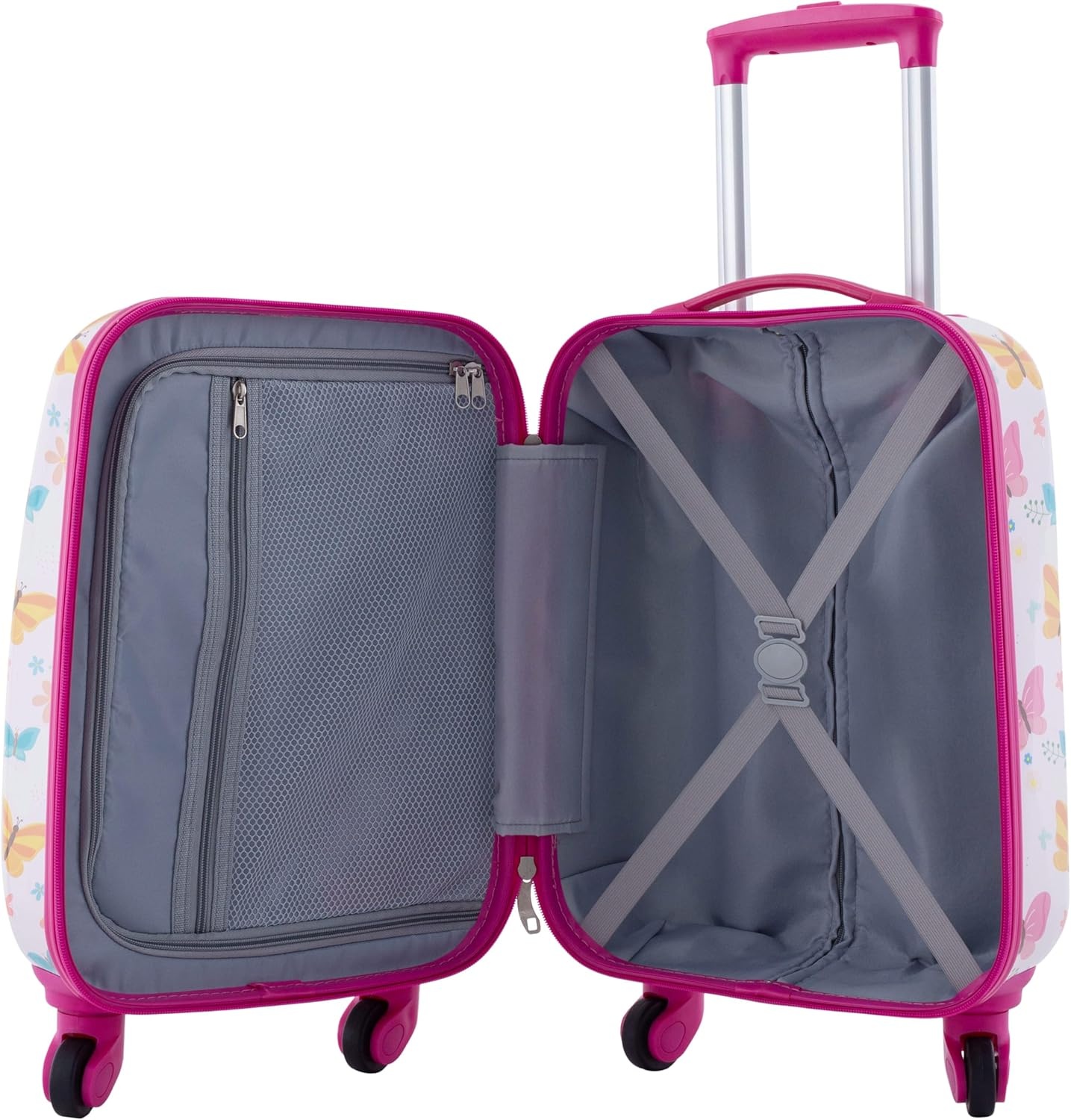 image:imageTravelers Club 5 Piece Kids Luggage Set ButterflyButterfly