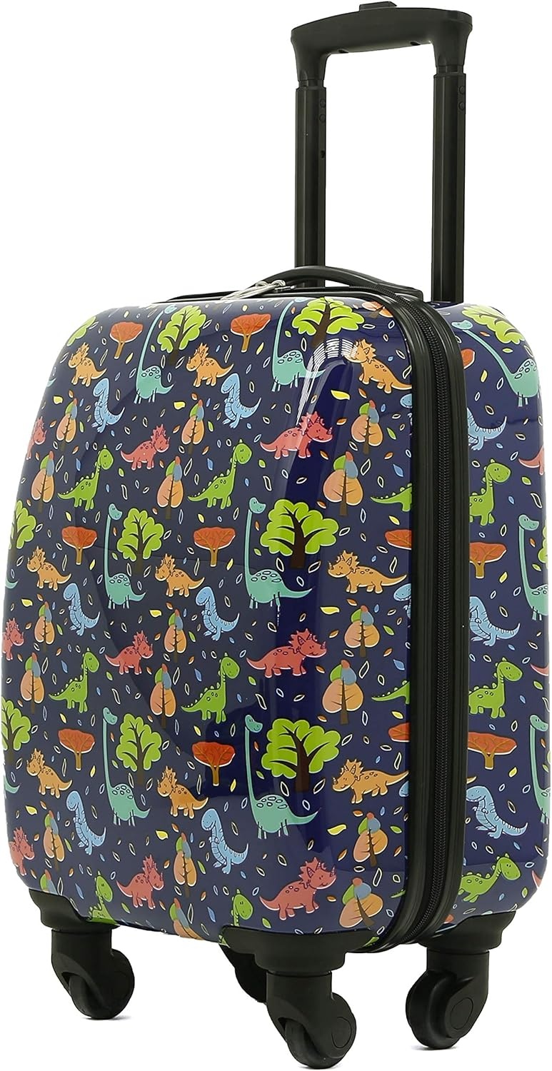 image:imageTravelers Club 5 Piece Kids Luggage Set ButterflyDino