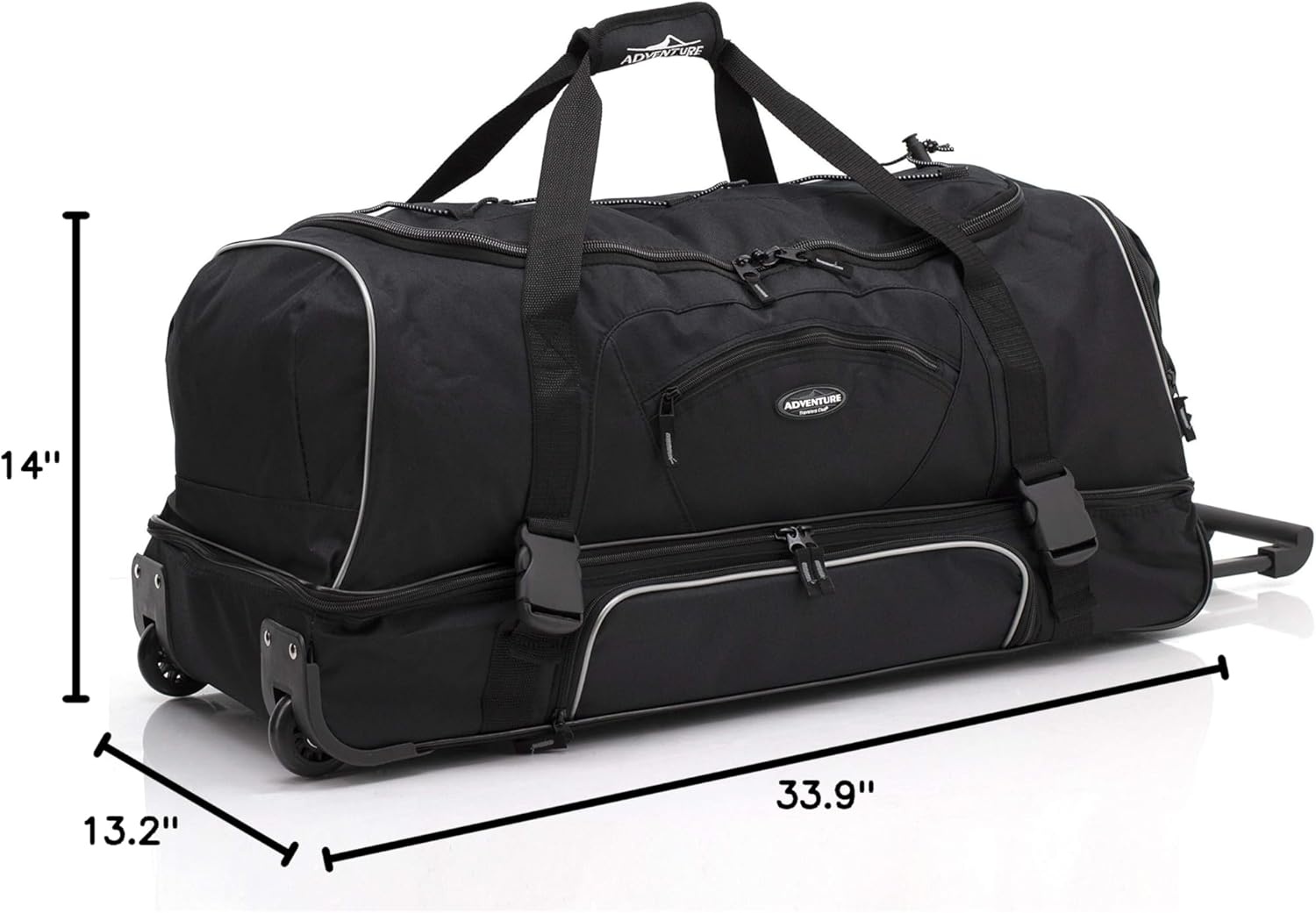 image:imageTravelers Club Adventure Rolling Travel Duffel BagBlack