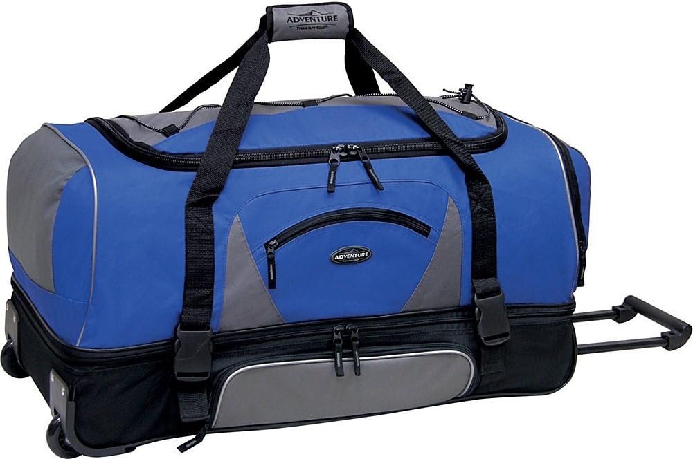 image:imageTravelers Club Adventure Rolling Travel Duffel BagBlue
