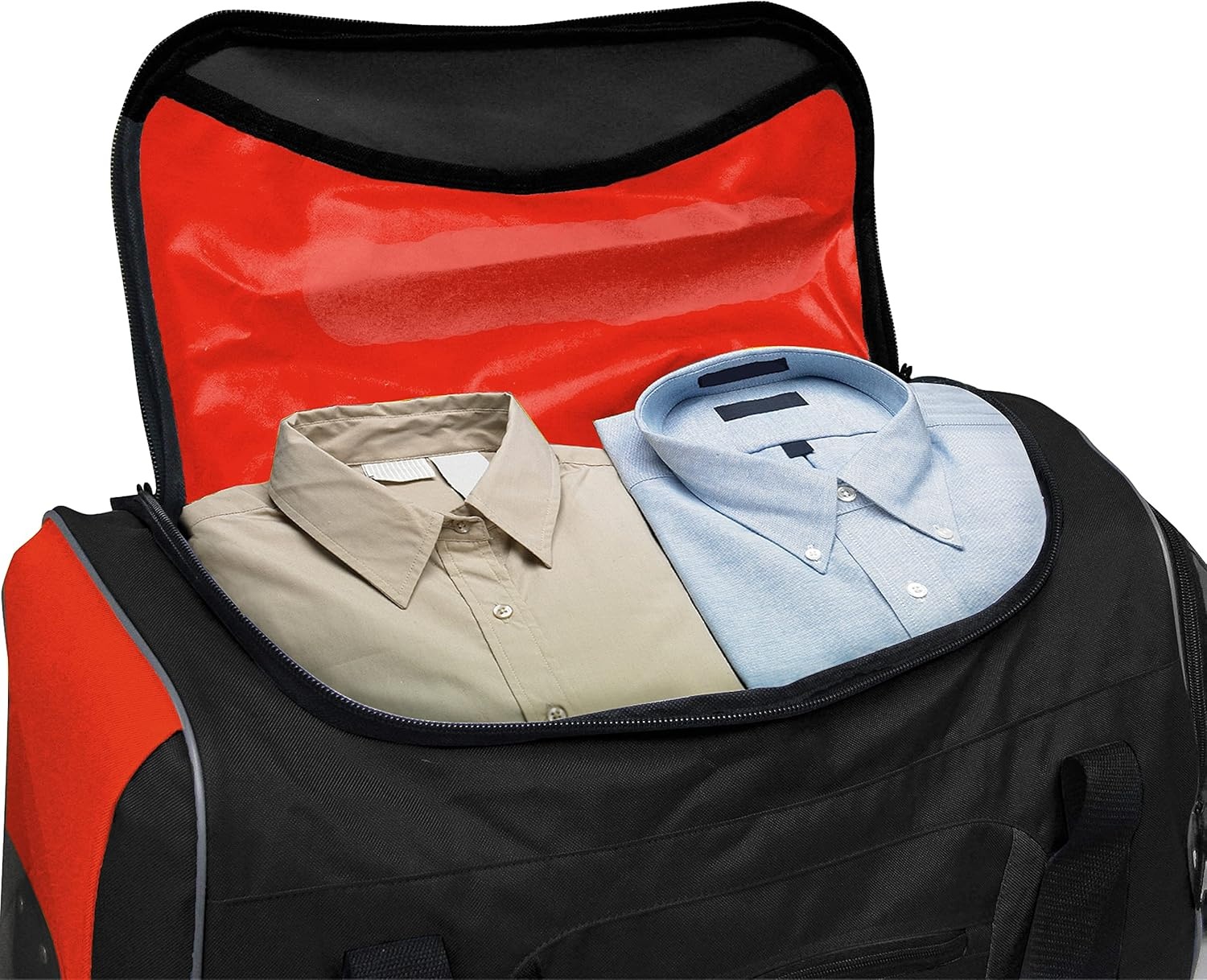 image:imageTravelers Club Adventure Rolling Travel Duffel BagRed
