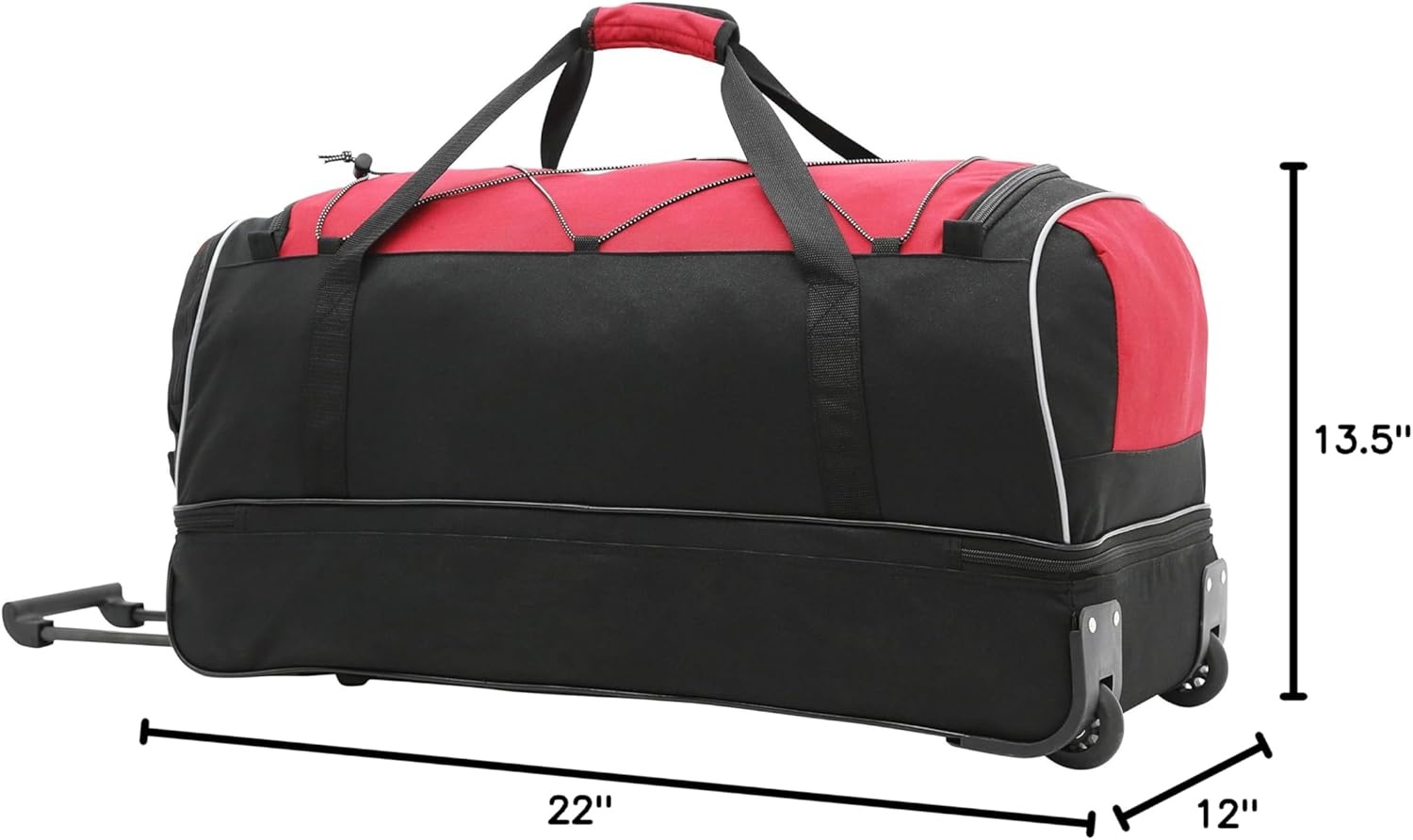 image:imageTravelers Club Adventure Rolling Travel Duffel BagRed