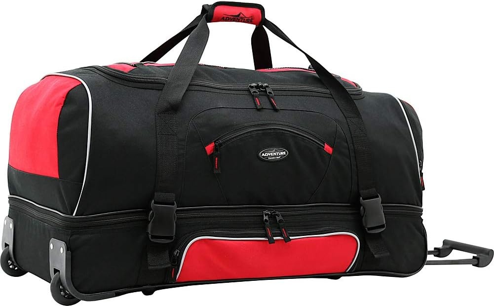image:imageTravelers Club Adventure Rolling Travel Duffel BagRed
