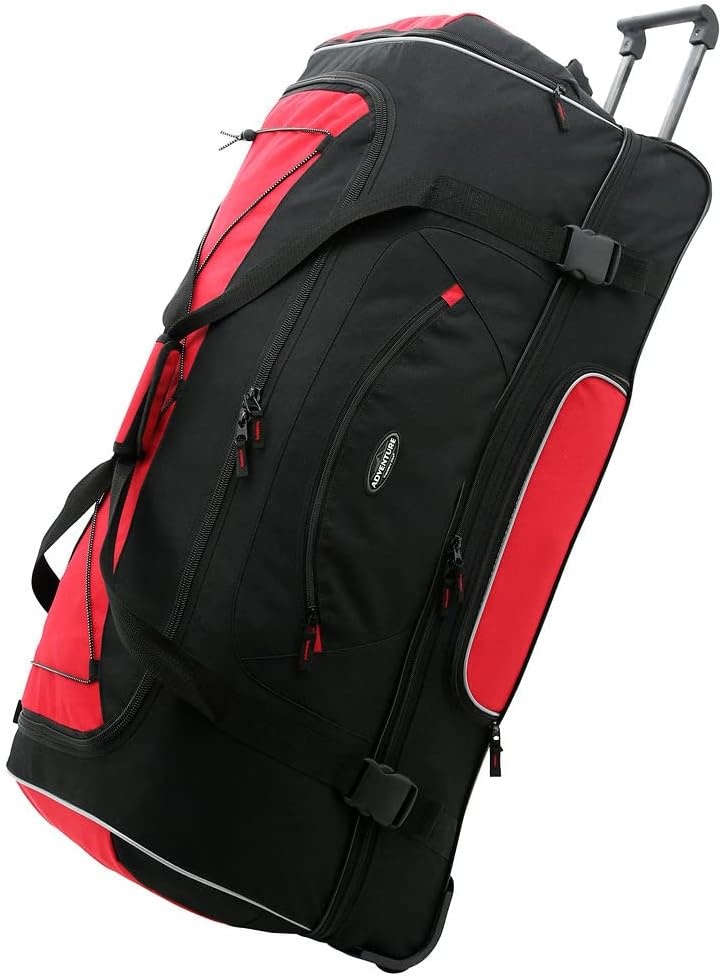 image:imageTravelers Club Adventure Rolling Travel Duffel BagRed