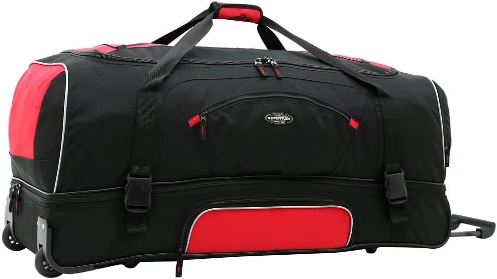 image:imageTravelers Club Adventure Rolling Travel Duffel BagRed