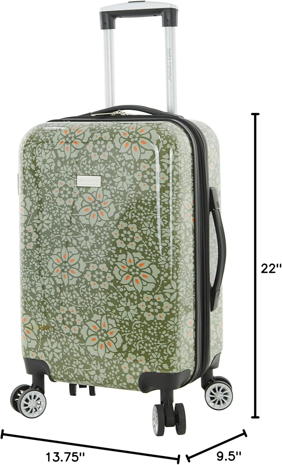 image:imageTravelers Club Unisex Bella Caronia Deluxe 20 3 Piece or 7 Piece Luggage amp Travel Accessories Set JamilaJamila