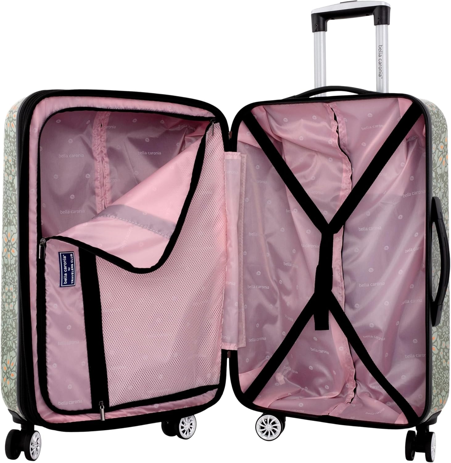 image:imageTravelers Club Unisex Bella Caronia Deluxe 20 3 Piece or 7 Piece Luggage amp Travel Accessories Set JamilaJamila