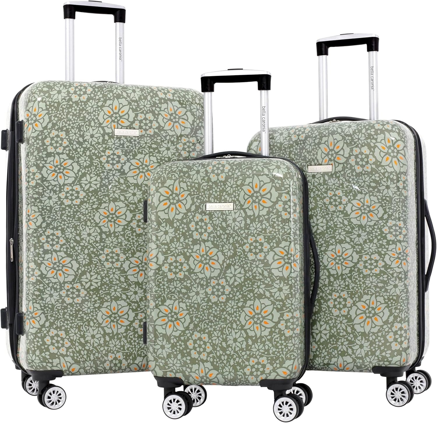image:imageTravelers Club Unisex Bella Caronia Deluxe 20 3 Piece or 7 Piece Luggage amp Travel Accessories Set JamilaJamila