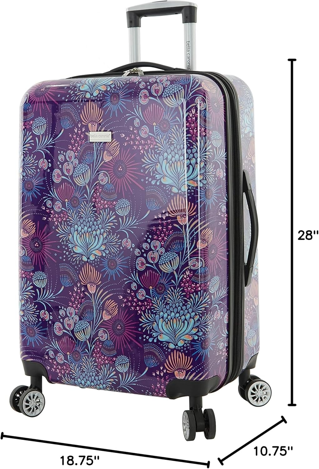 image:imageTravelers Club Unisex Bella Caronia Deluxe 20 3 Piece or 7 Piece Luggage amp Travel Accessories Set JamilaJardin