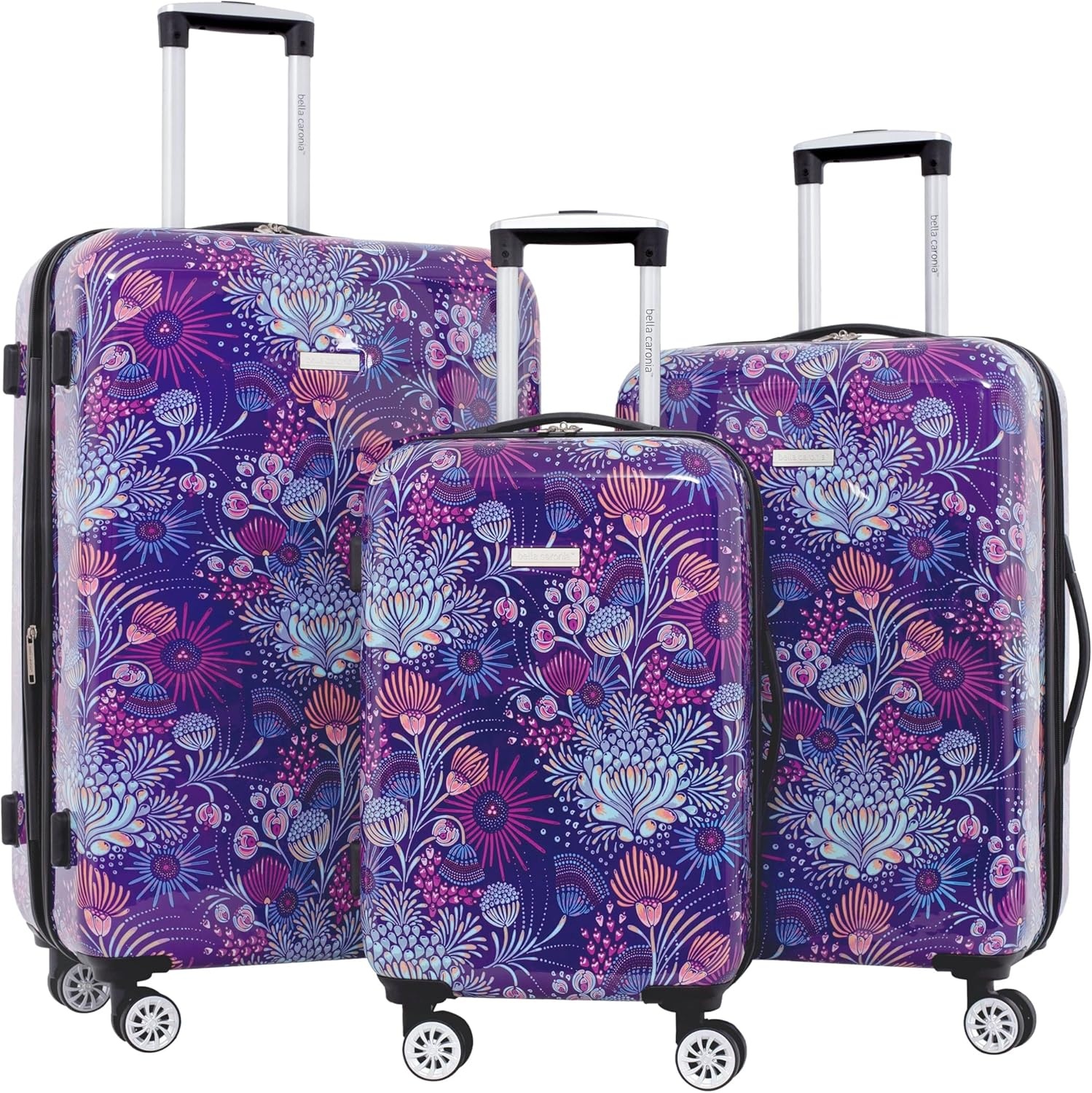 image:imageTravelers Club Unisex Bella Caronia Deluxe 20 3 Piece or 7 Piece Luggage amp Travel Accessories Set JamilaJardin