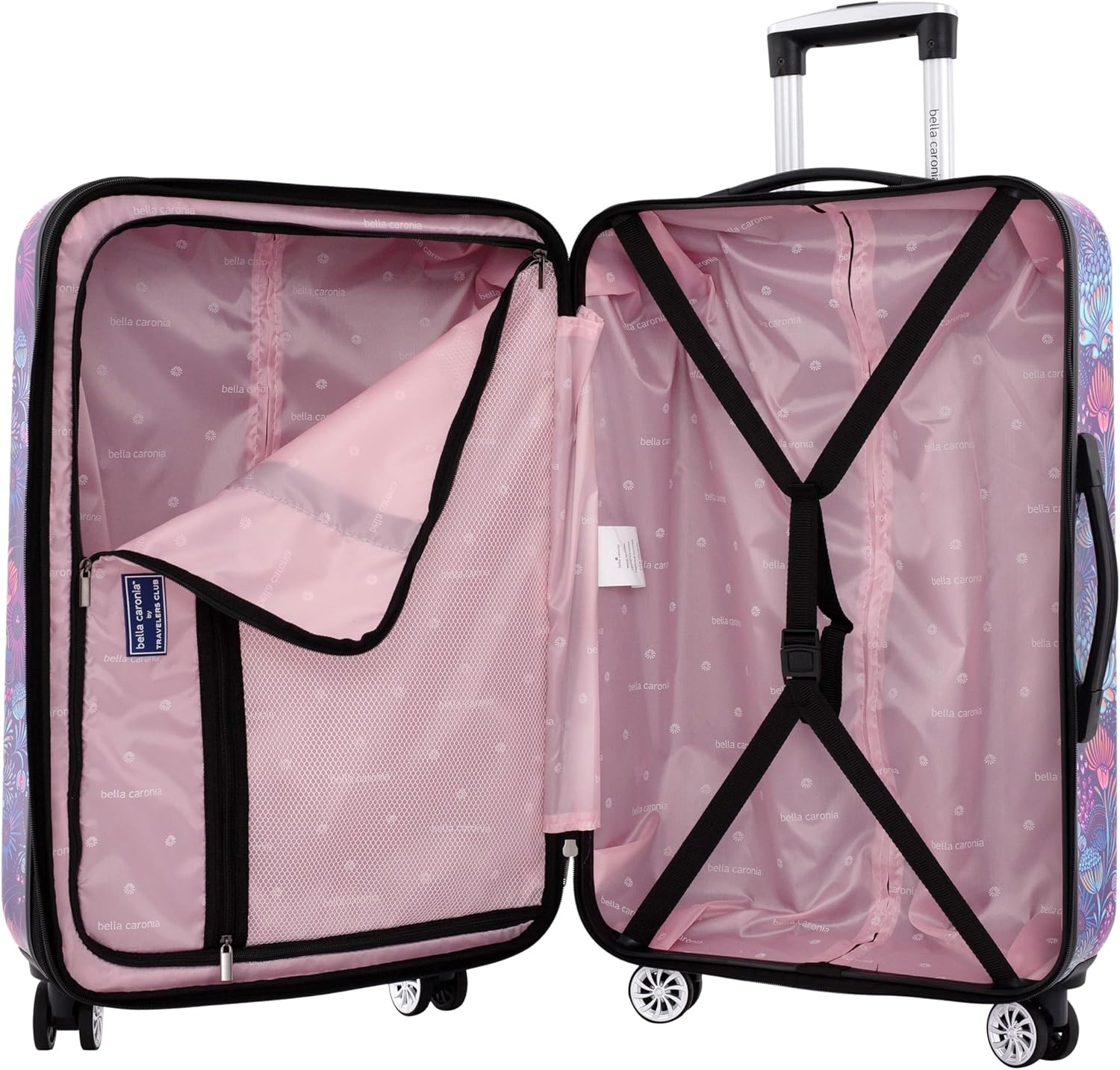 image:imageTravelers Club Unisex Bella Caronia Deluxe 20 3 Piece or 7 Piece Luggage amp Travel Accessories Set JamilaJardin