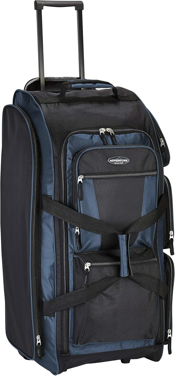 image:imageTravelers Club Xpedition 30 Inch MultiPocket Upright Rolling Duffel BagBlue