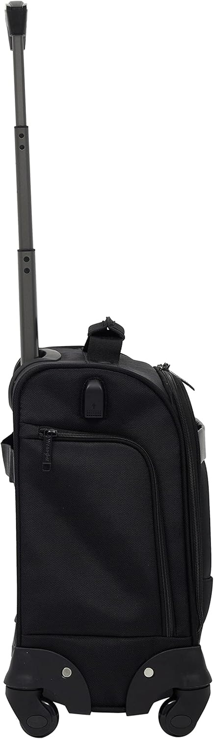 image:imageWrangler 17 Underseat Spinner CarryOn Luggage CharcoalBlack