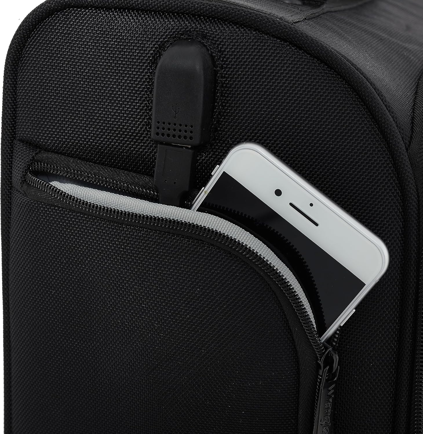image:imageWrangler 17 Underseat Spinner CarryOn Luggage CharcoalCharcoal