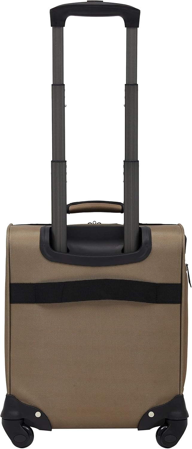 image:imageWrangler 17 Underseat Spinner CarryOn Luggage CharcoalMocha