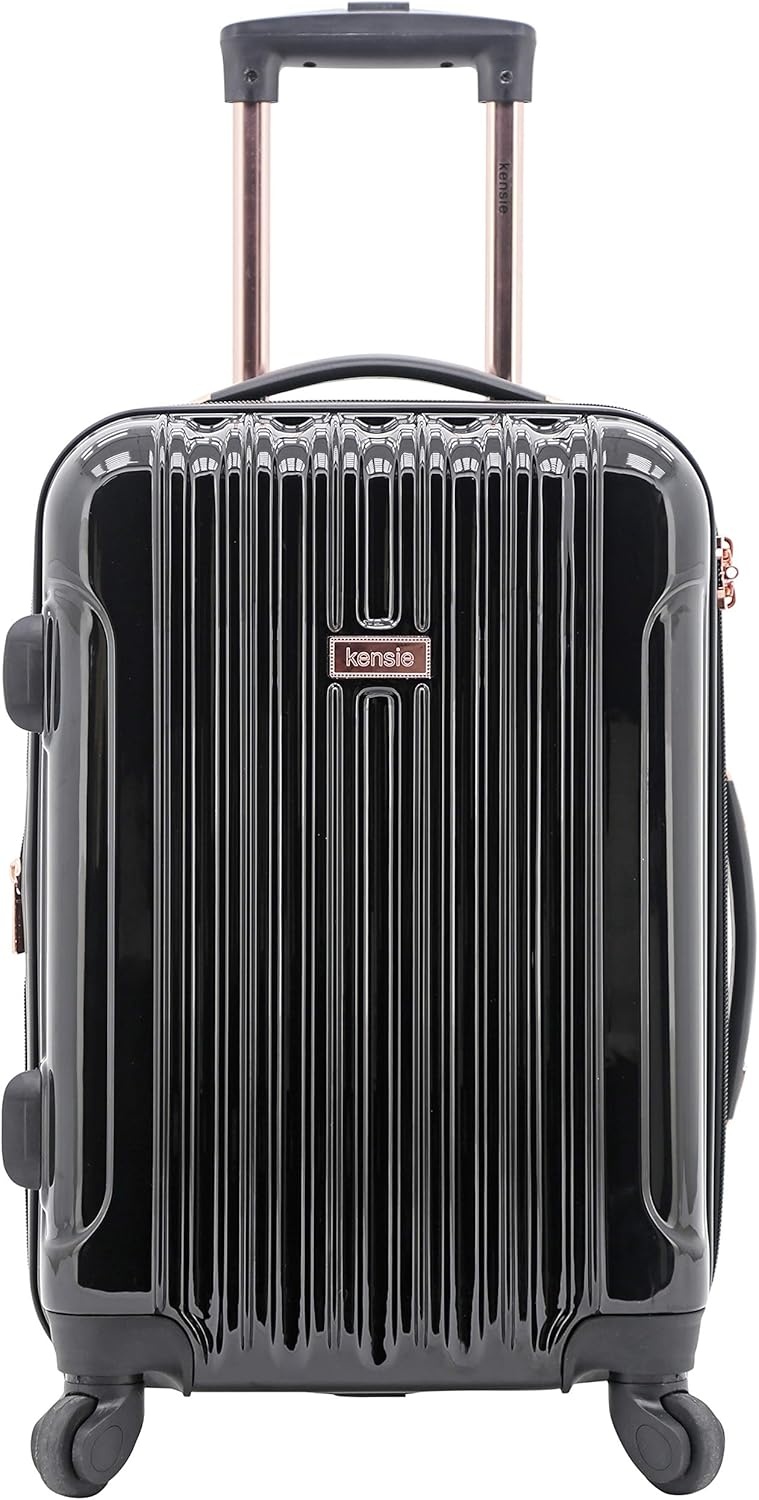image:imagekensie 20 Alma CarryOn TSALock Spinner Luggage BlackBlack