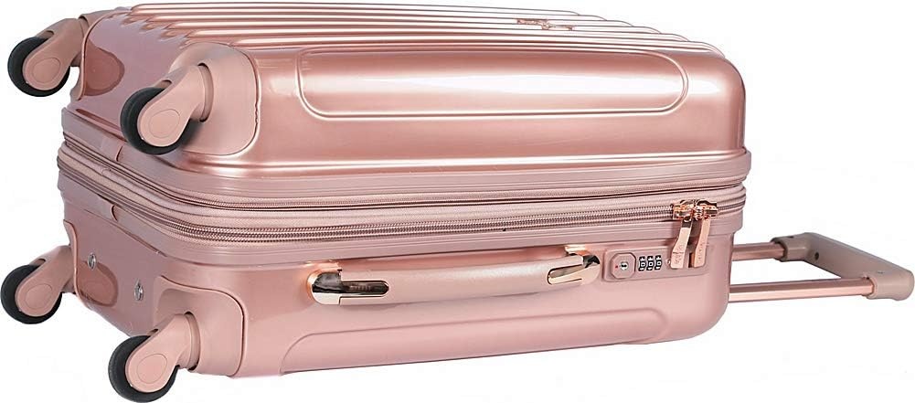 image:imagekensie 20 Alma CarryOn TSALock Spinner Luggage BlackMidnight Blue