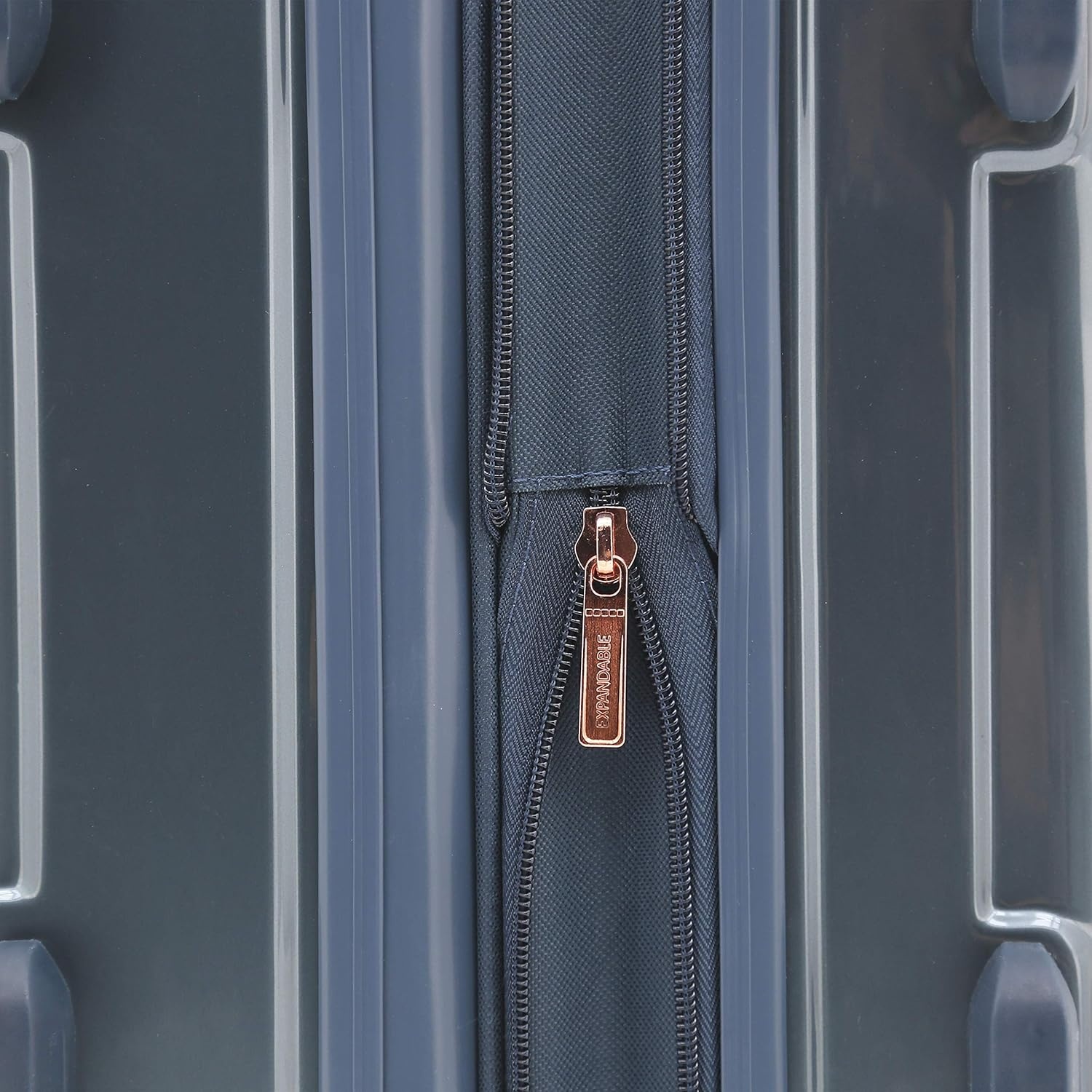 image:imagekensie 20 Alma CarryOn TSALock Spinner Luggage BlackMidnight Blue
