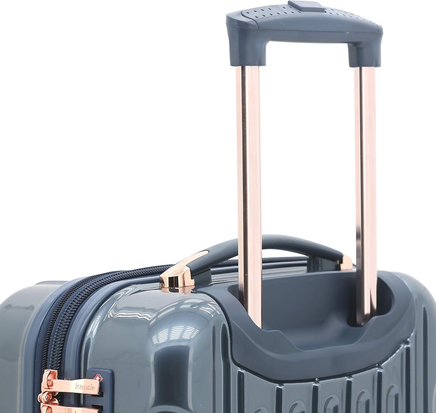image:imagekensie 20 Alma CarryOn TSALock Spinner Luggage BlackMidnight Blue