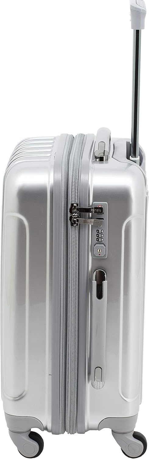 image:imagekensie 20 Alma CarryOn TSALock Spinner Luggage BlackSilver