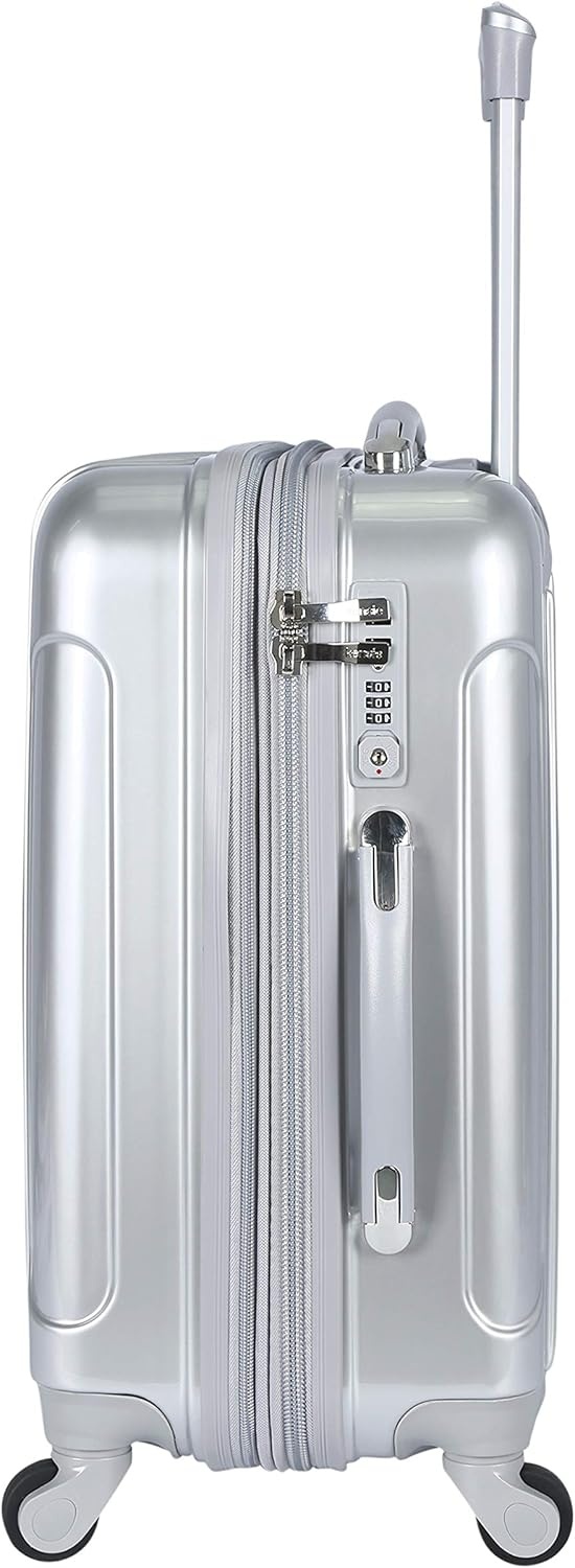 image:imagekensie 20 Alma CarryOn TSALock Spinner Luggage BlackSilver