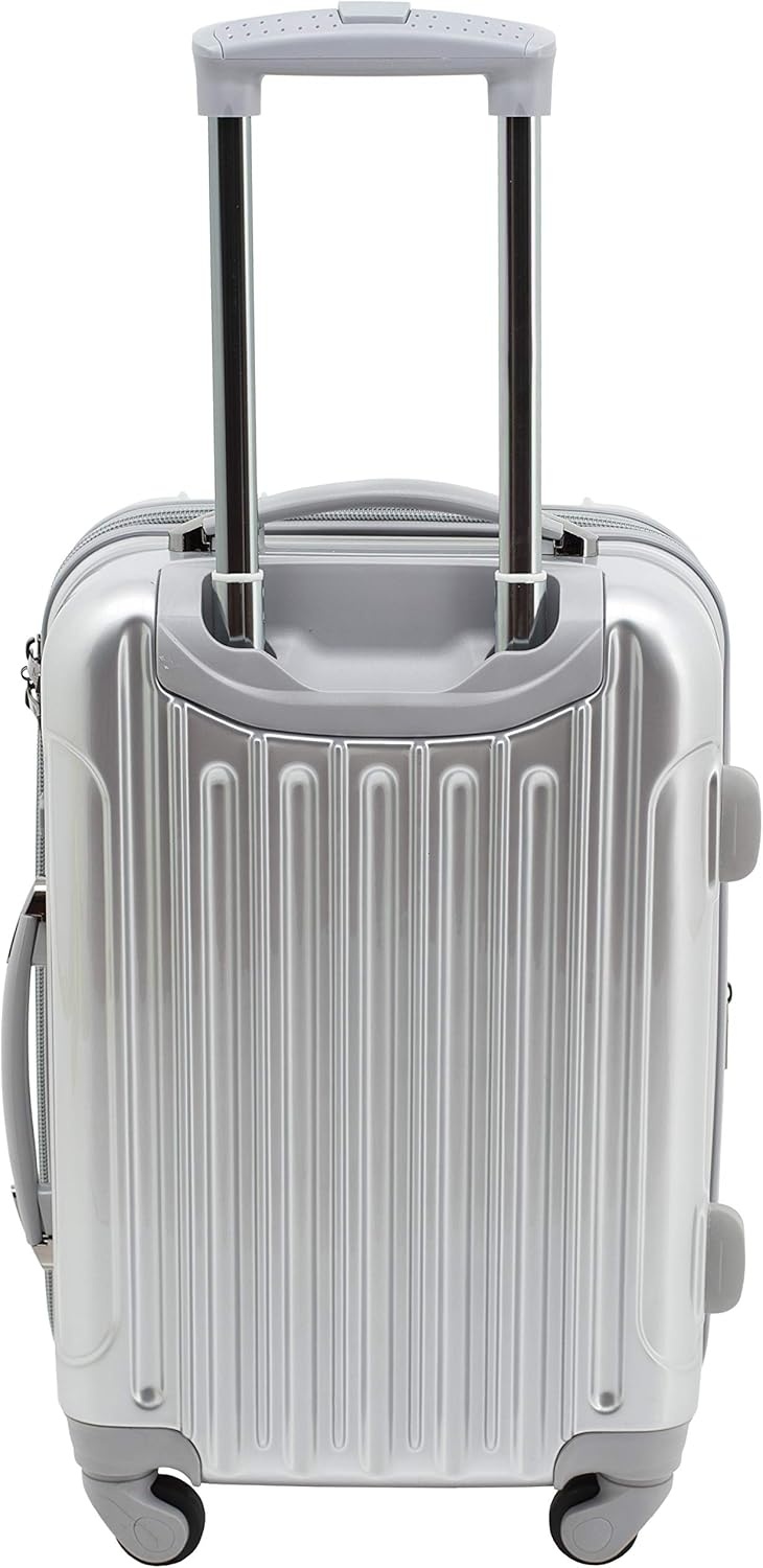 image:imagekensie 20 Alma CarryOn TSALock Spinner Luggage BlackSilver