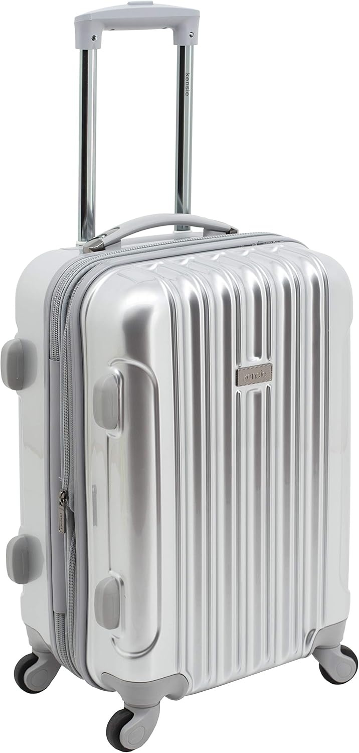image:imagekensie 20 Alma CarryOn TSALock Spinner Luggage BlackSilver