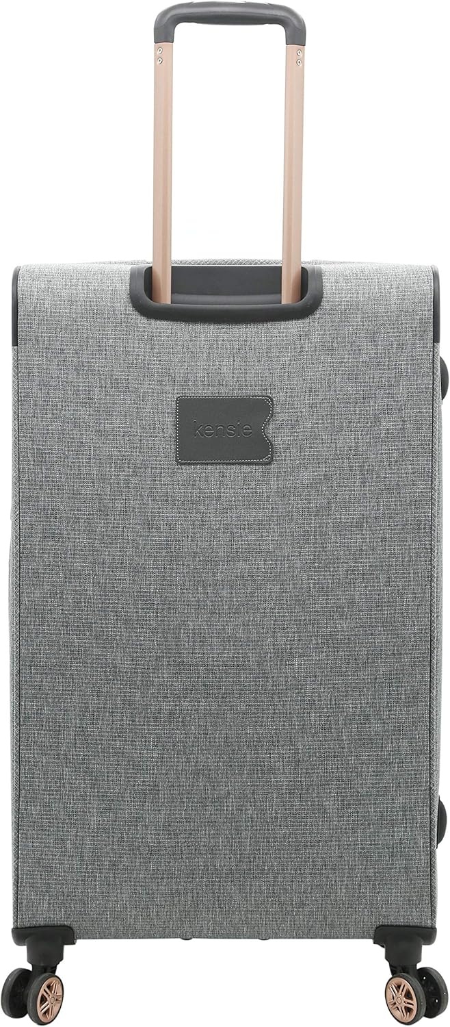 image:imagekensie Hudson Softside 3Piece Spinner Luggage Set Heather GrayHeather Gray
