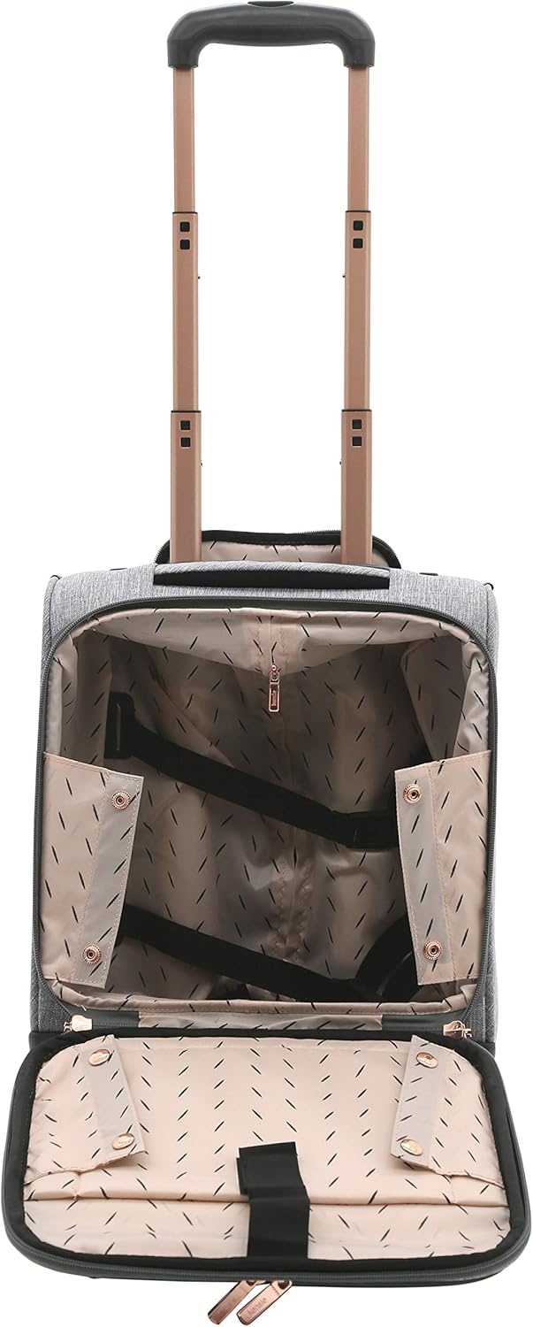 image:imagekensie Hudson Softside 3Piece Spinner Luggage Set Heather GrayHeather Gray
