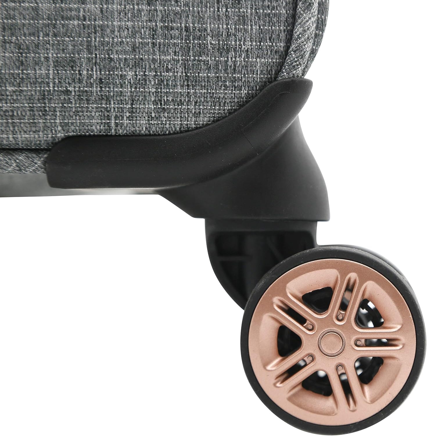 image:imagekensie Hudson Softside 3Piece Spinner Luggage Set Heather GrayHeather Gray