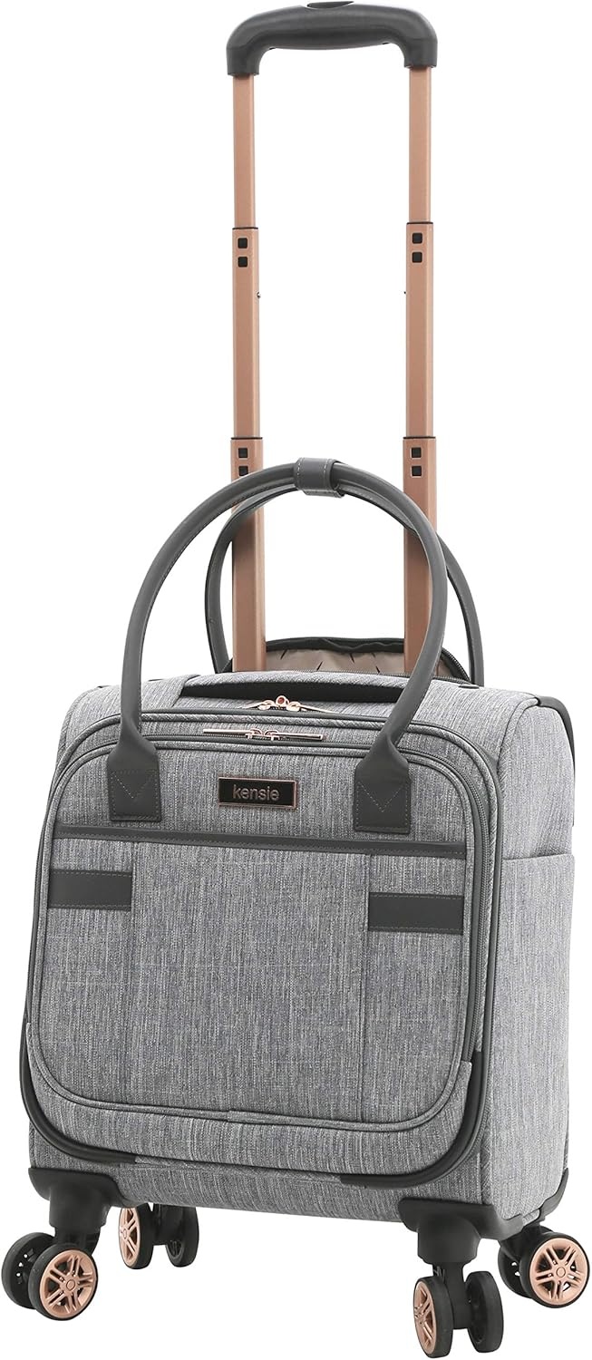 image:imagekensie Hudson Softside 3Piece Spinner Luggage Set Heather GrayHeather Gray