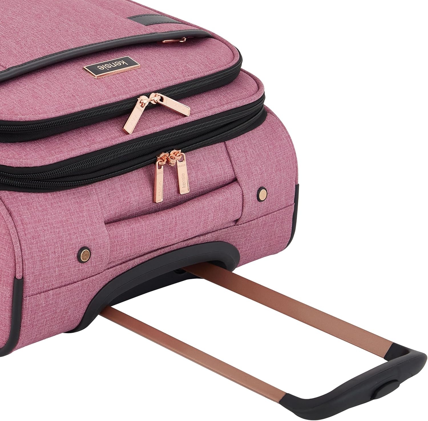 image:imagekensie Hudson Softside 3Piece Spinner Luggage Set Heather GrayMellow Mauve