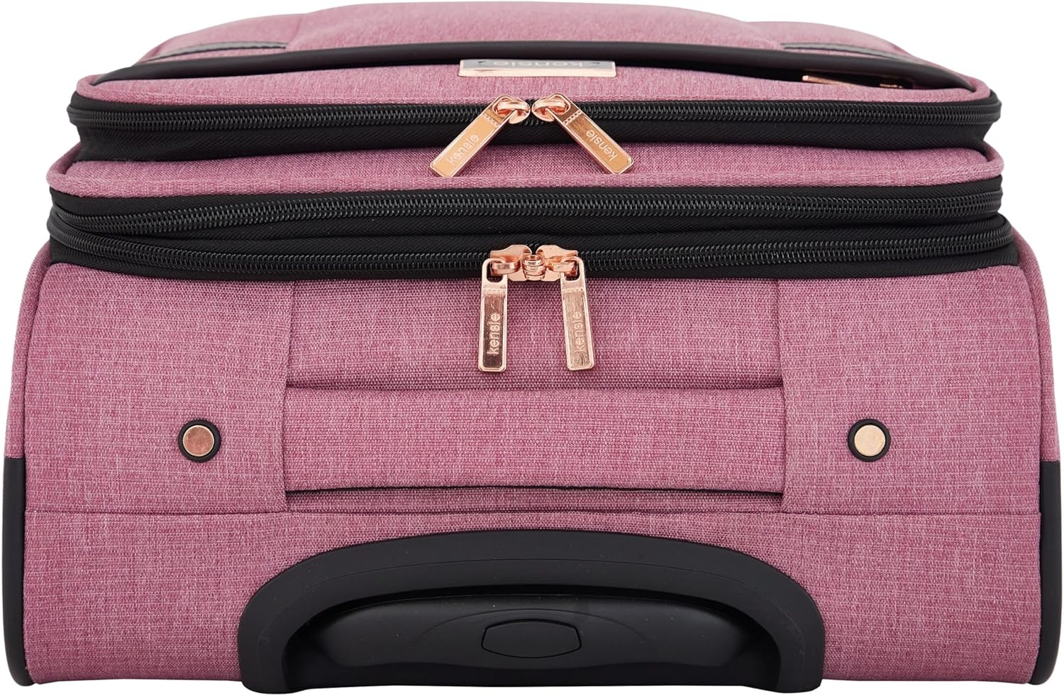 image:imagekensie Hudson Softside 3Piece Spinner Luggage Set Heather GrayMellow Mauve