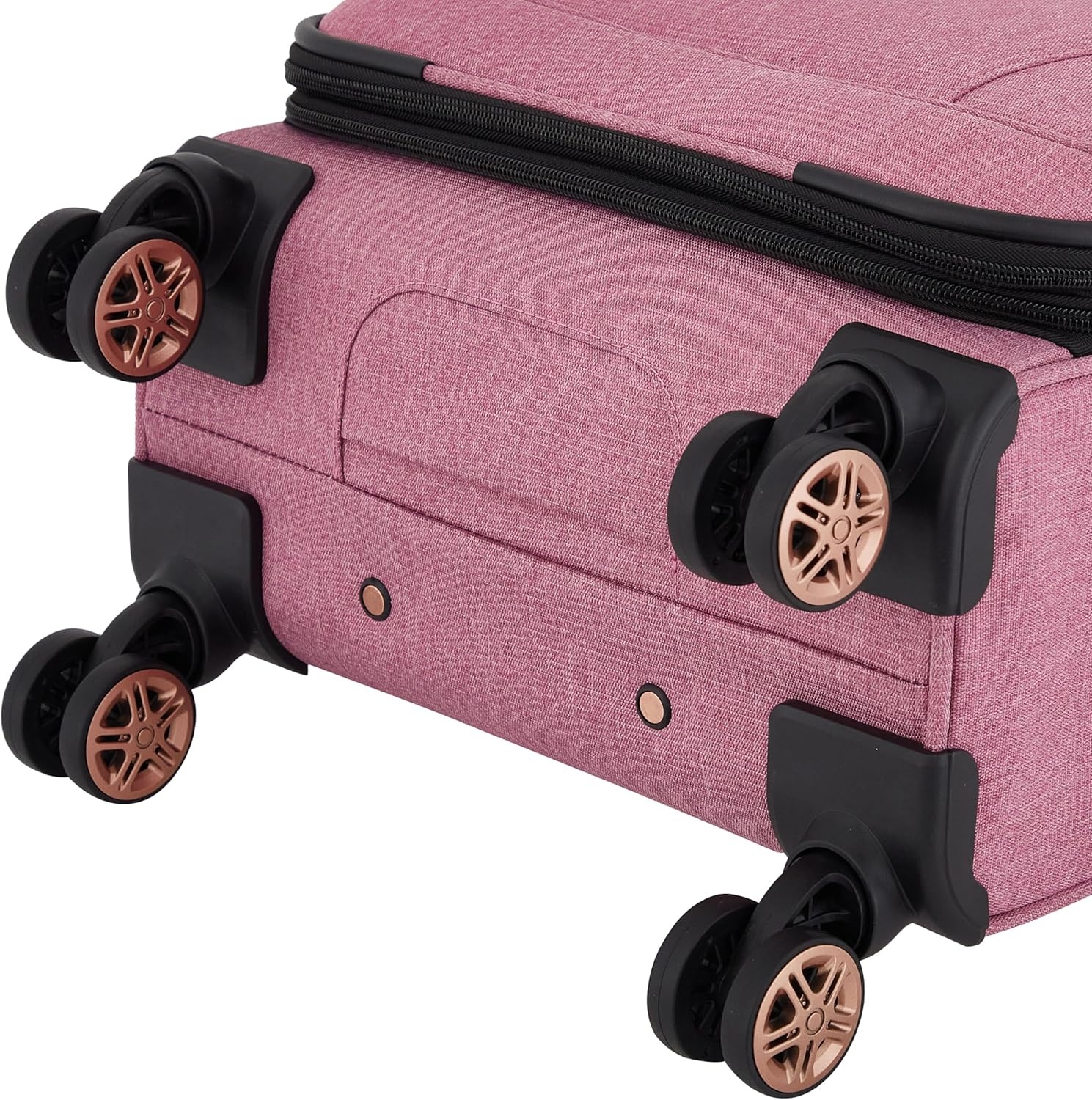 image:imagekensie Hudson Softside 3Piece Spinner Luggage Set Heather GrayMellow Mauve