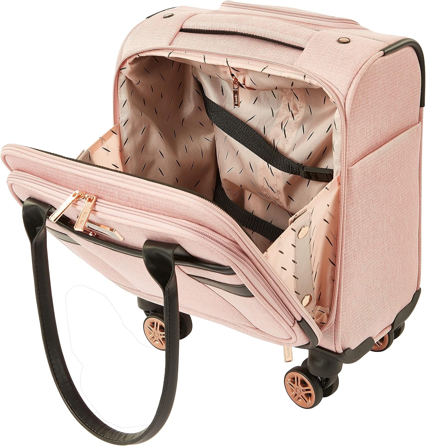 image:imagekensie Hudson Softside 3Piece Spinner Luggage Set Heather GrayRose
