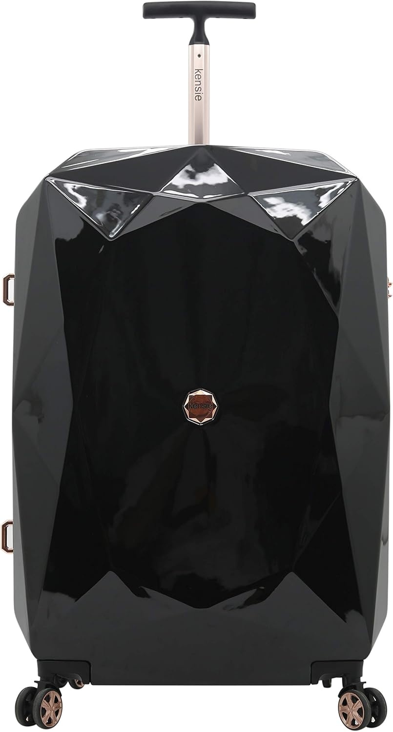 image:imagekensie Womens 2 Piece or 20 3D Gemstone Luggage Set Mint 2 PC 28Black
