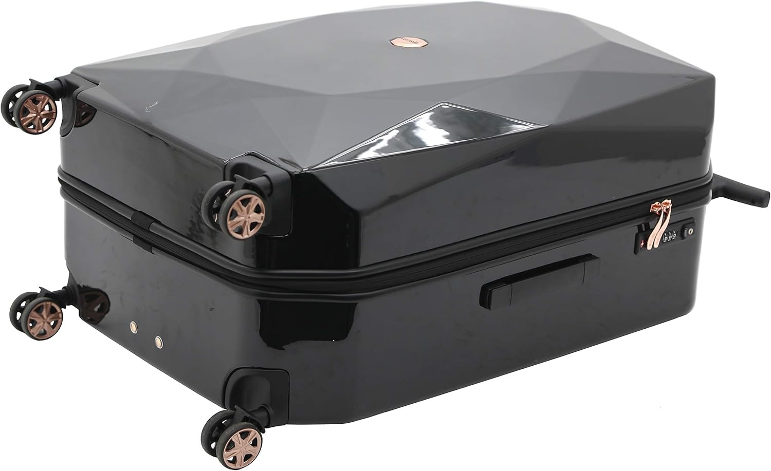 image:imagekensie Womens 2 Piece or 20 3D Gemstone Luggage Set Mint 2 PC 28Black