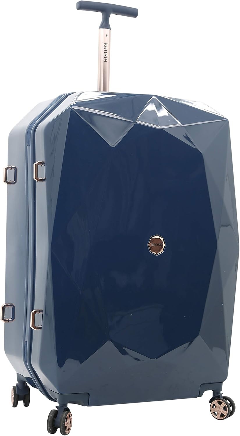 image:imagekensie Womens 2 Piece or 20 3D Gemstone Luggage Set Mint 2 PC 28Midnight Blue