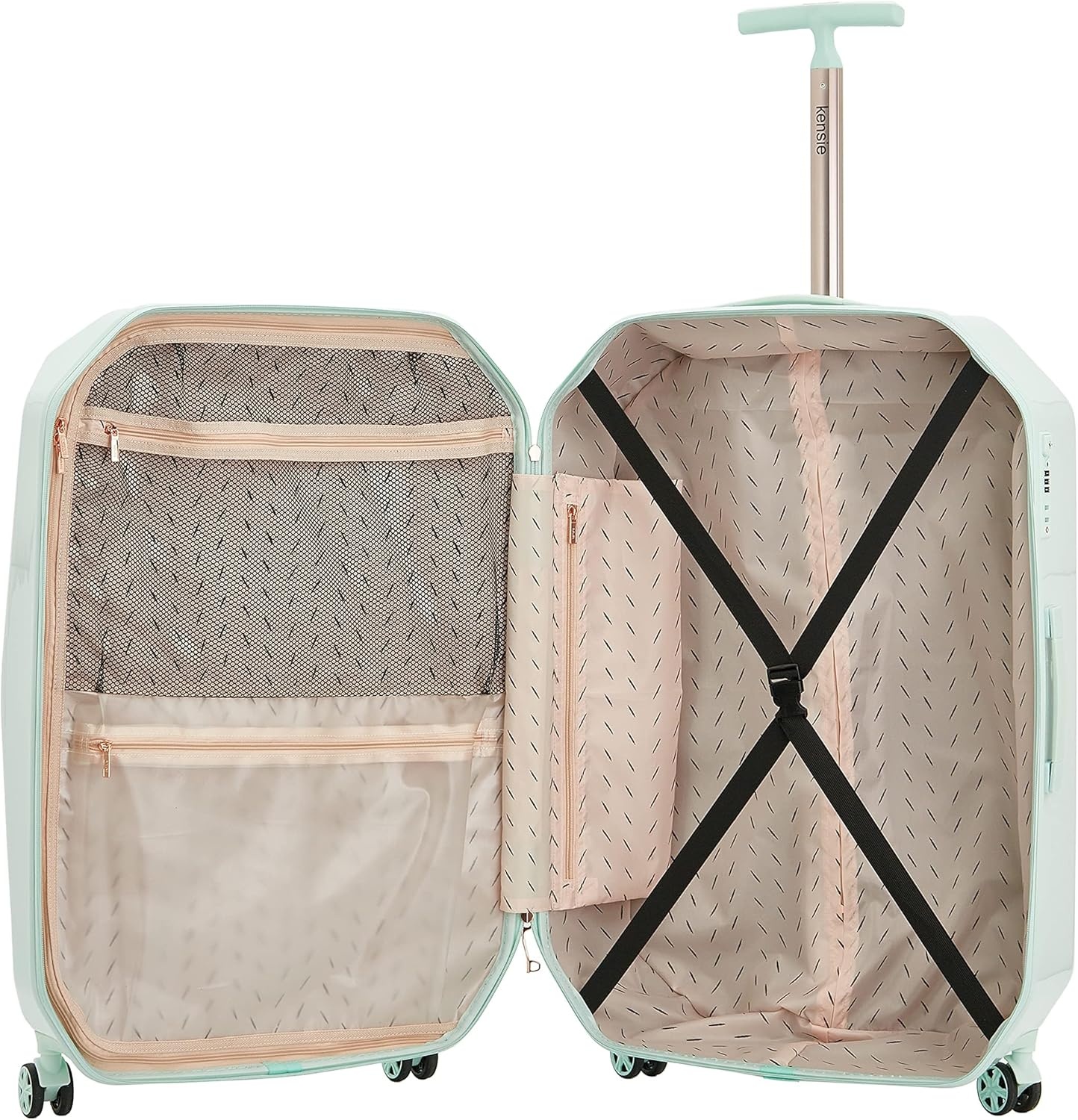 image:imagekensie Womens 2 Piece or 20 3D Gemstone Luggage Set Mint 2 PC 28Mint