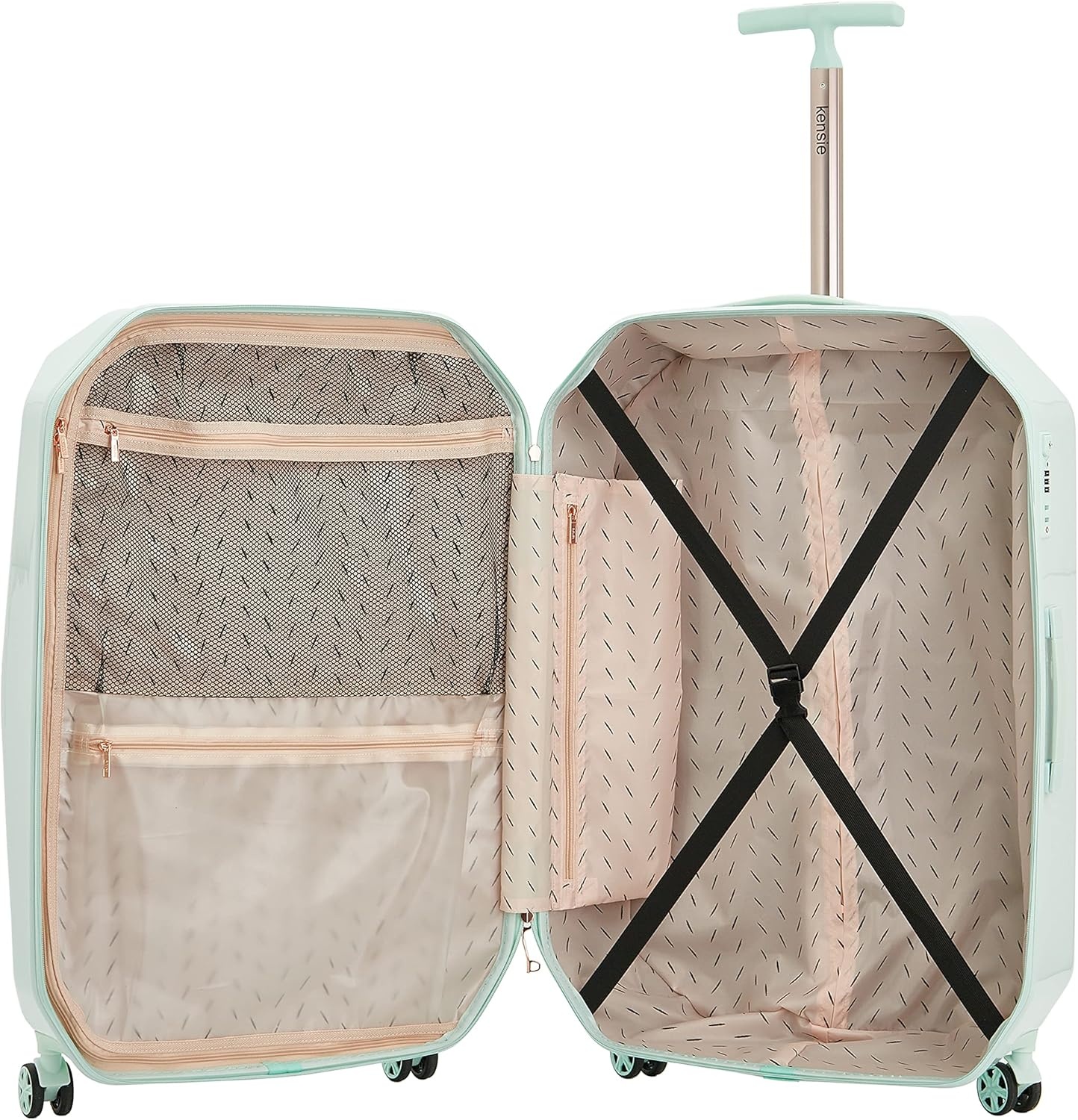 image:imagekensie Womens 2 Piece or 20 3D Gemstone Luggage Set Mint 2 PC 28Mint