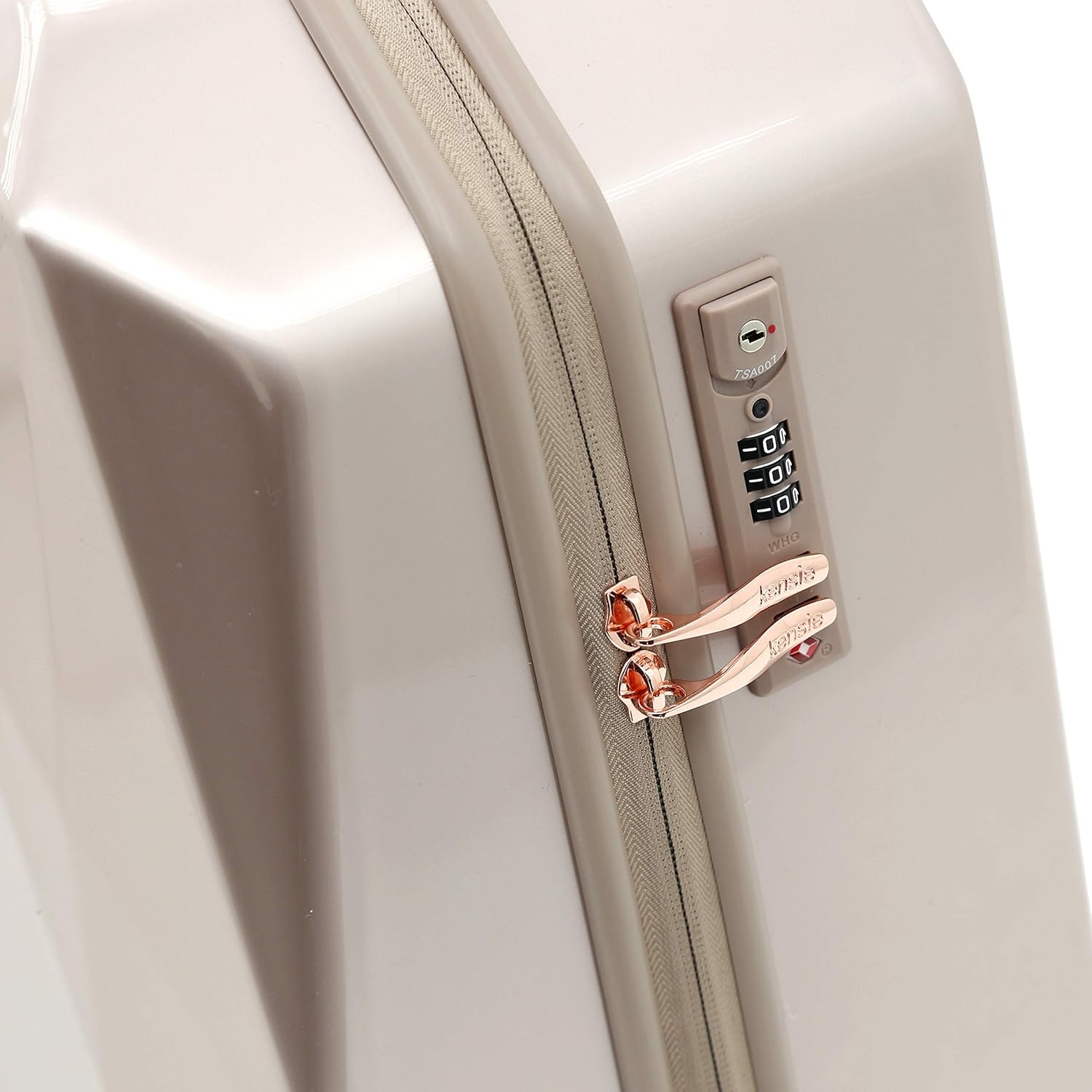 image:imagekensie Womens 2 Piece or 20 3D Gemstone Luggage Set Mint 2 PC 28Rose Gold