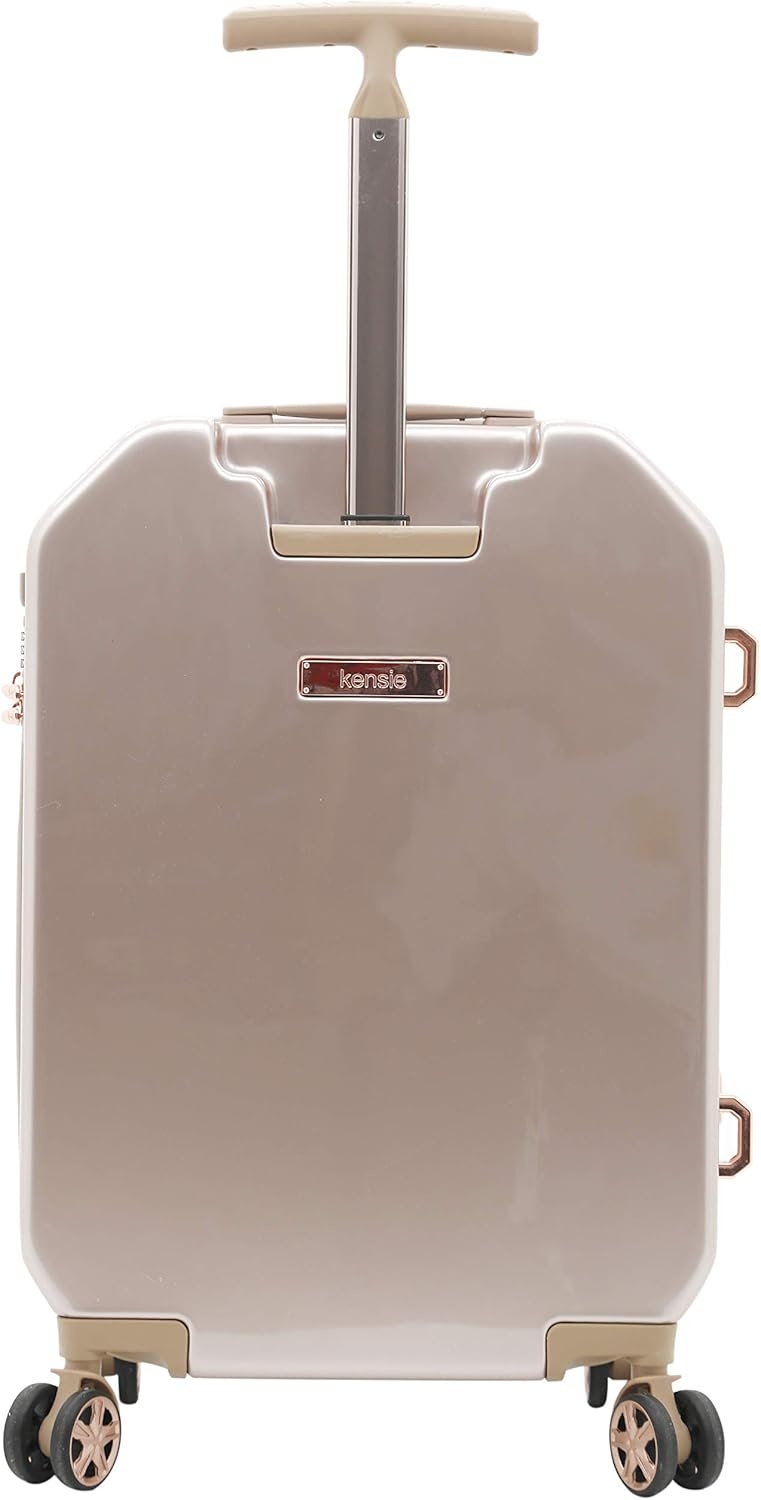 image:imagekensie Womens 2 Piece or 20 3D Gemstone Luggage Set Mint 2 PC 28Rose Gold