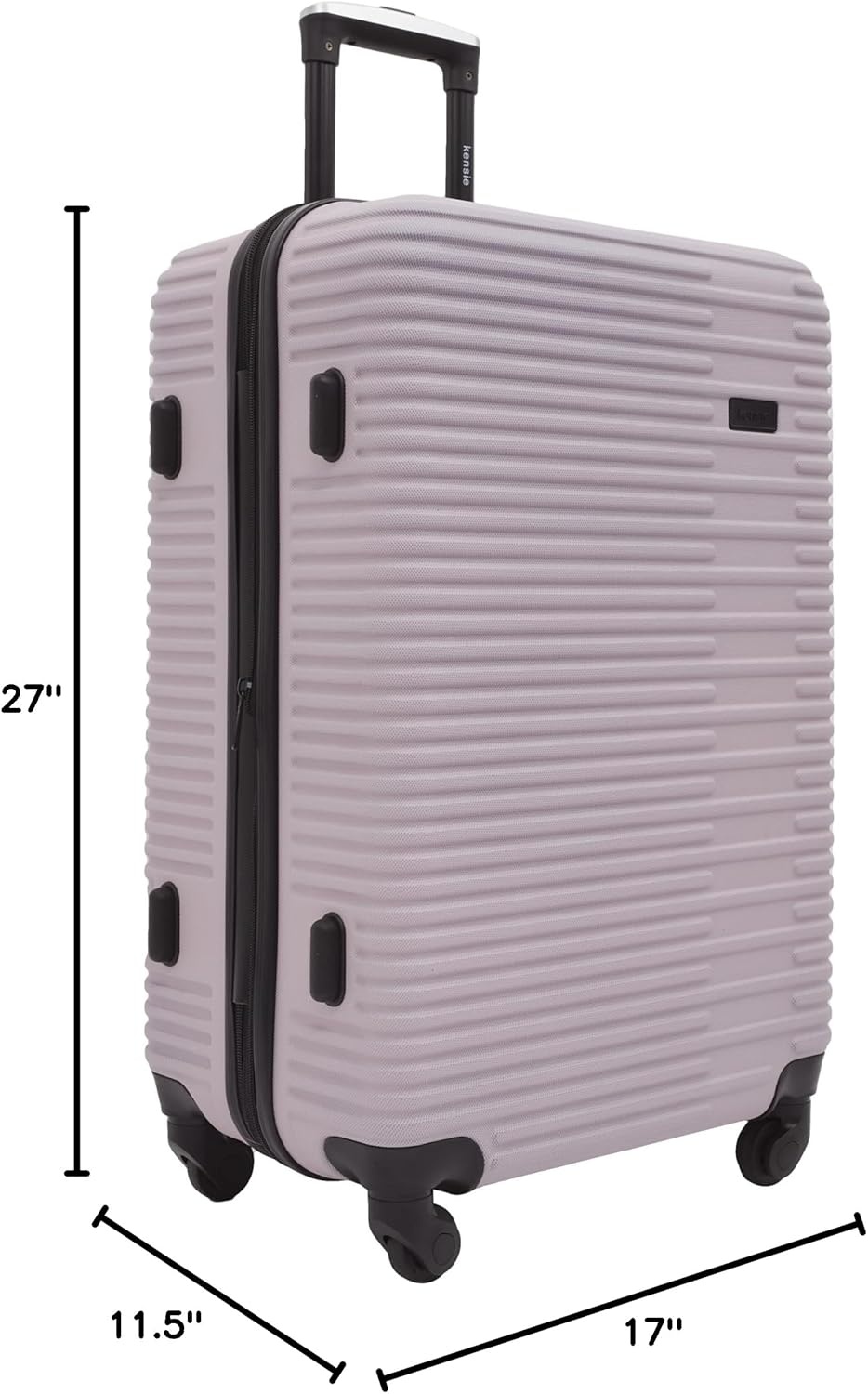 image:imagekensie Womens Hillsboro Luggage amp Travel Bags Set Green Granite 20 CarryOnBurnished Lilac