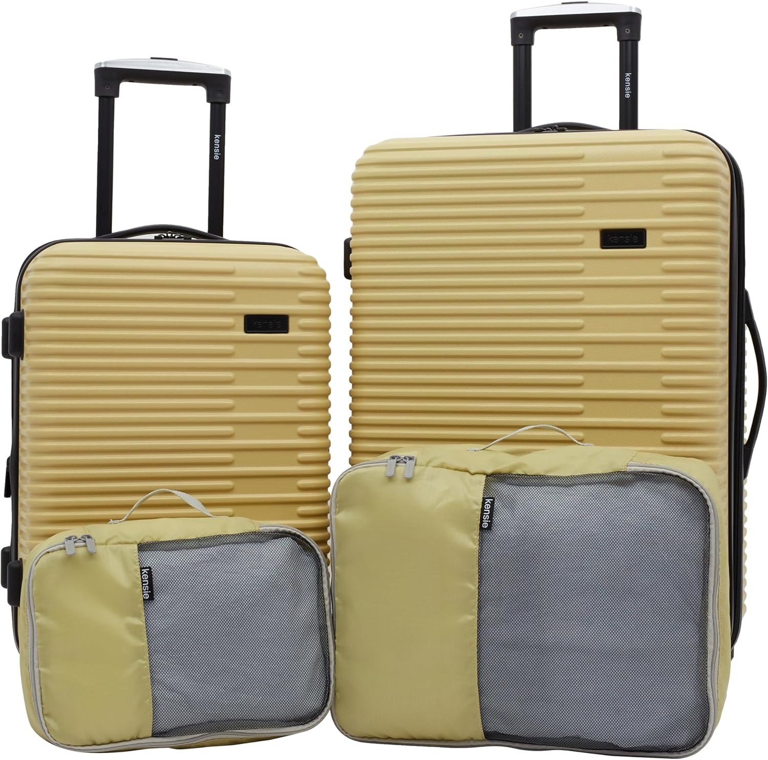 image:imagekensie Womens Hillsboro Luggage amp Travel Bags Set Green Granite 20 CarryOnDried Moss