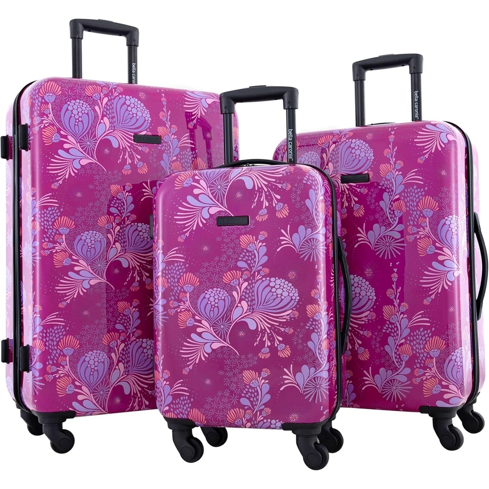 image:imageBella Caronia 3 Piece or 20 CarryOn Set Voguish Luggage Set Desert Pattern 3 Piece SetStyle Flora