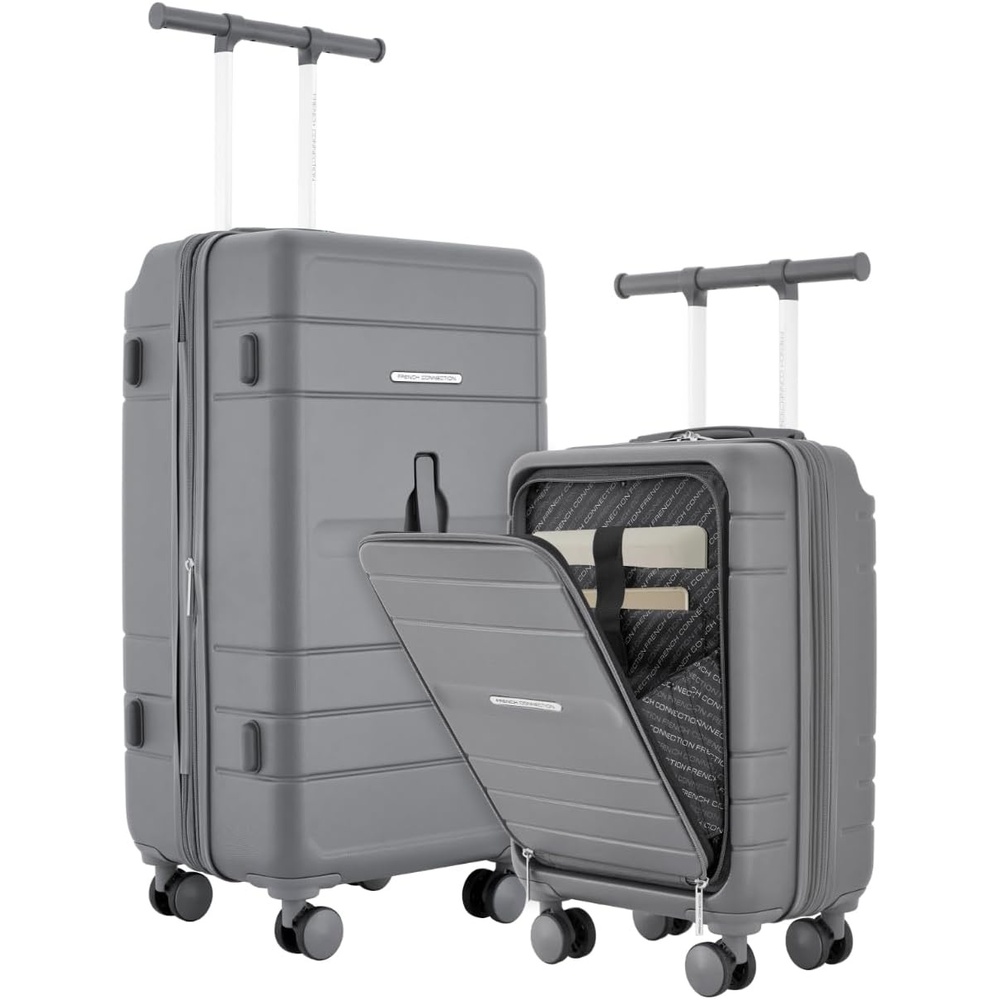 image:imageFrench Connection 2 Piece Trunk Luggage Set Quiet ShadeQuiet Shade