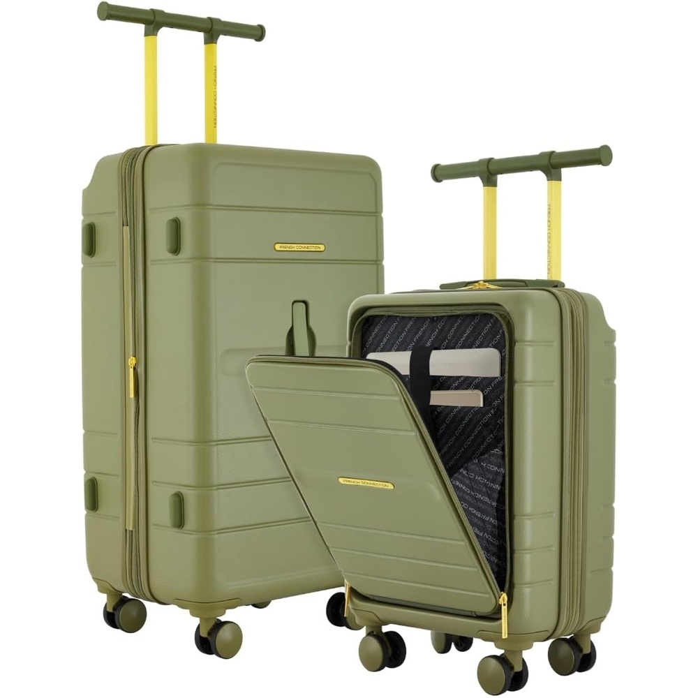 image:imageFrench Connection 2 Piece Trunk Luggage Set Quiet ShadeSage