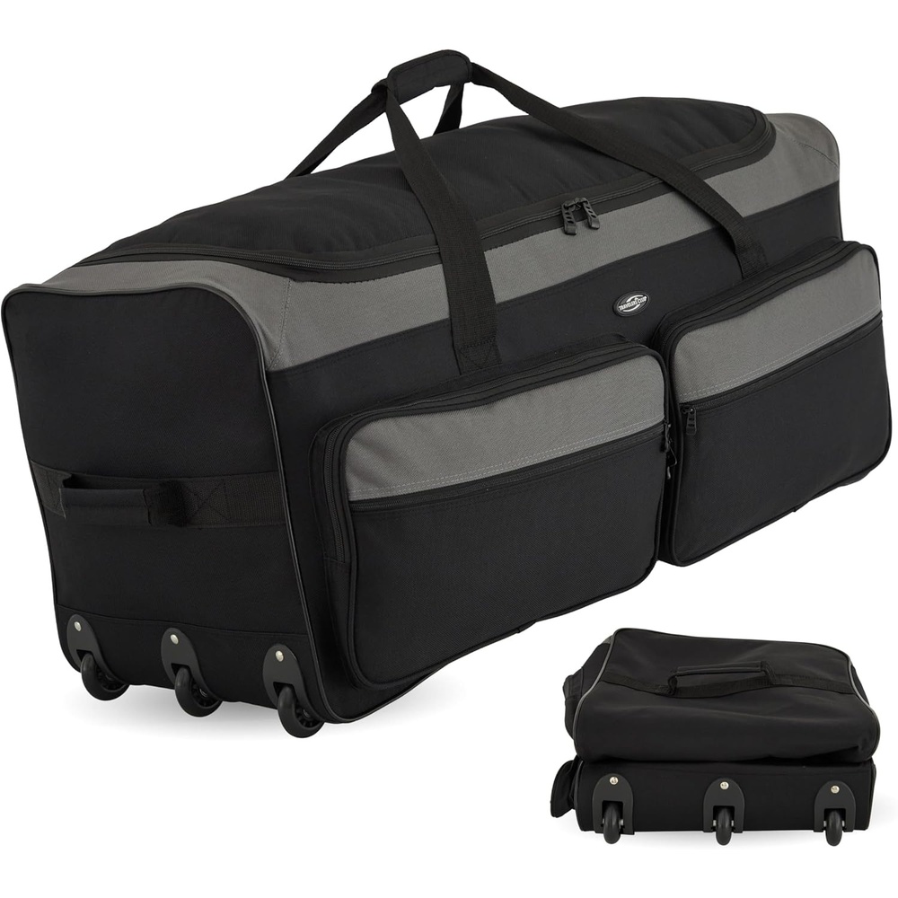 image:imageTravelers Club 36 Asgard 3Wheel Rolling Duffel BagBlack